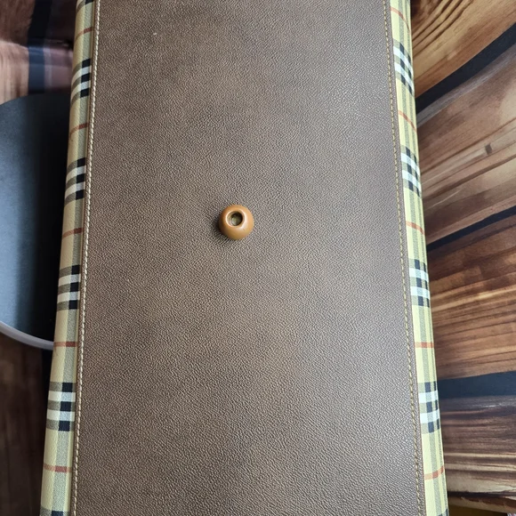 Burberry Haymarket Gentleman Doctor Style Boston Travel  Bag-Vintage EUC-COA - Picture 7 of 16